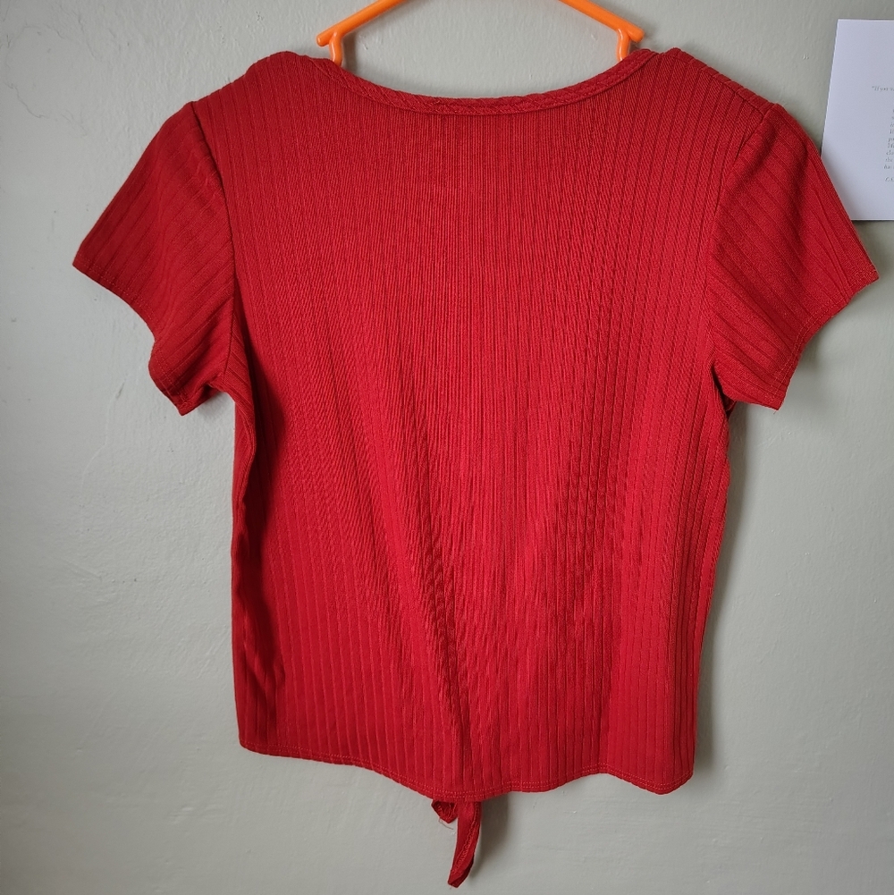 Glitter Girl Size 14/16 Burnt Orange Short-sleeve Top - Picture 2 of 8